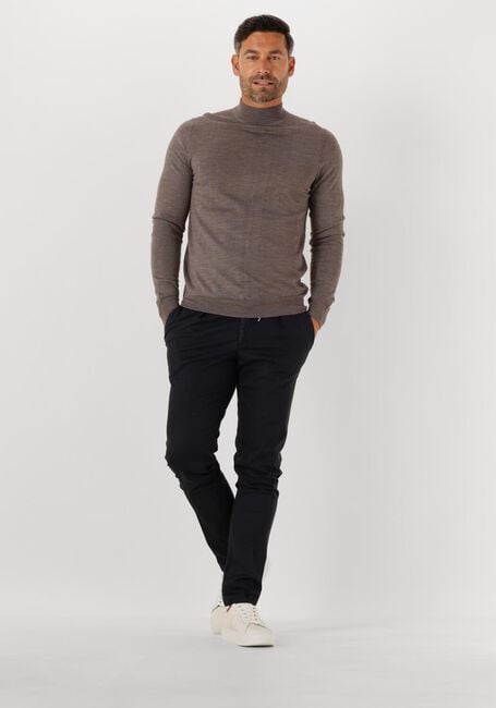 PROFUOMO Col roulé PULLOVER MOCK NECK MERINO en marron - large