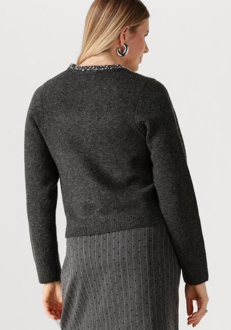 NEO NOIR Gilet MARIE STONE KNIT CARDIGAN Gris foncé - large