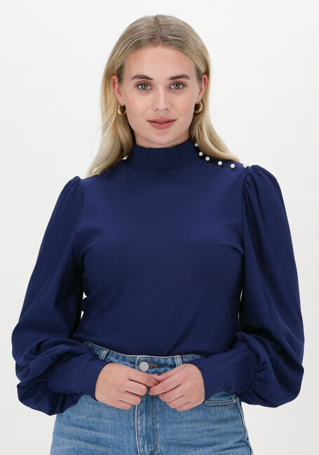 GESTUZ Haut RIFA GZ BUTTON BLOUSE en bleu - large