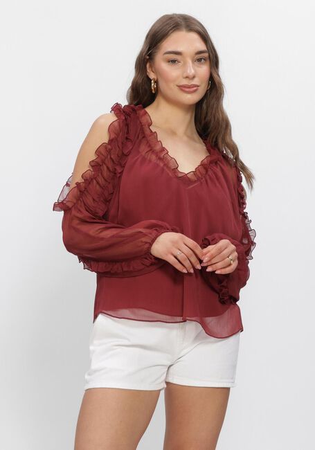 Bordeaux DANTE6 Tops & T-shirts HARMONY BOHO CHIFFON TOP - large