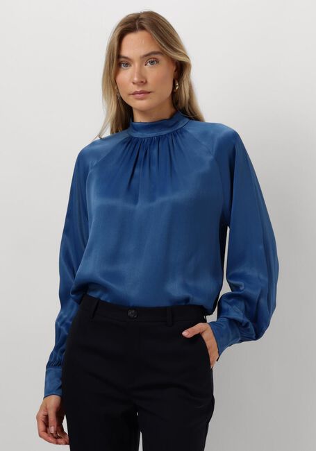 Blauwe MOS MOSH  SILJA GLOSSI BLOUSE - large