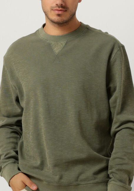 SCOTCH & SODA Pull REGULAR FIT GARMENT DYED SWEATSHIRT IN ORGANIC COTTON en vert - large