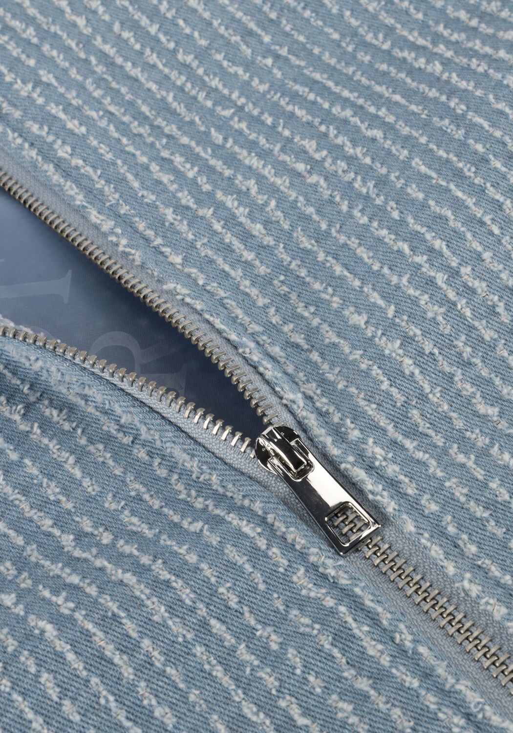 Lichtblauwe ANOTHER LABEL Spijkerjas SARE DENIM JACKET - large