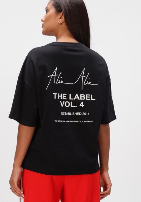 ALIX THE LABEL T-shirt LADIES KNITTED BULL T-SHIRT en noir - large