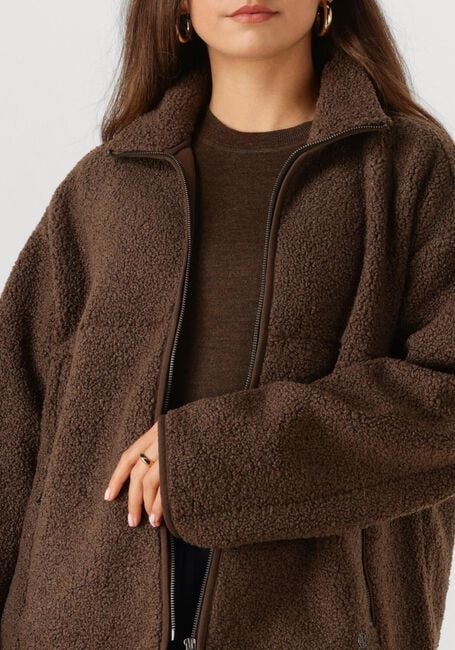 MSCH COPENHAGEN Manteau Teddy MSCHLETHA JACKET en marron - large
