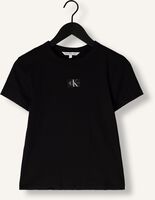 CALVIN KLEIN T-shirt WOVEN LABEL RIB REGULAR TEE en noir CALVIN KLEIN T-shirt WOVEN LABEL RIB REGULAR TEE en noir - medium