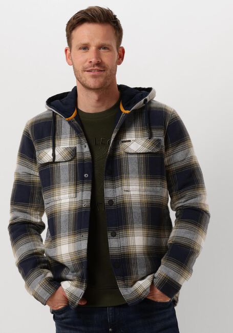 PME LEGEND LONG SLEEVE SHIRT CTN FLANEL CHECK QUILTED Chemises en bleu - large