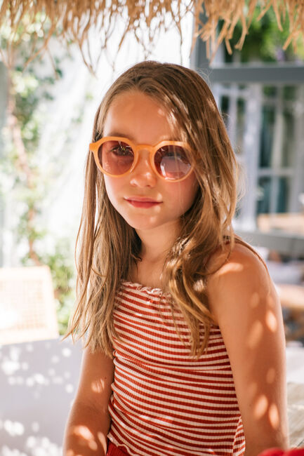 LIKE FLO Haut EVINA SOLID RIB SINGLET en rouge - large