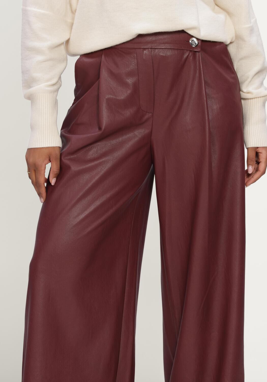 CAROLINE BISS Pantalon large 4573 Bordeaux - large