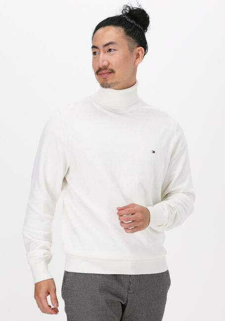 diep Veronderstellen Uitleg Gebroken wit TOMMY HILFIGER Coltrui PIMA COTTON CASHMERE ROLL NECK | Omoda