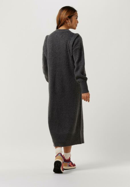 Grijze LEVETE ROOM Midi jurk LR-CILLE 27 DRESS - large