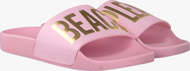 Roze THE WHITE BRAND Badslippers BEACH PLEASE - large