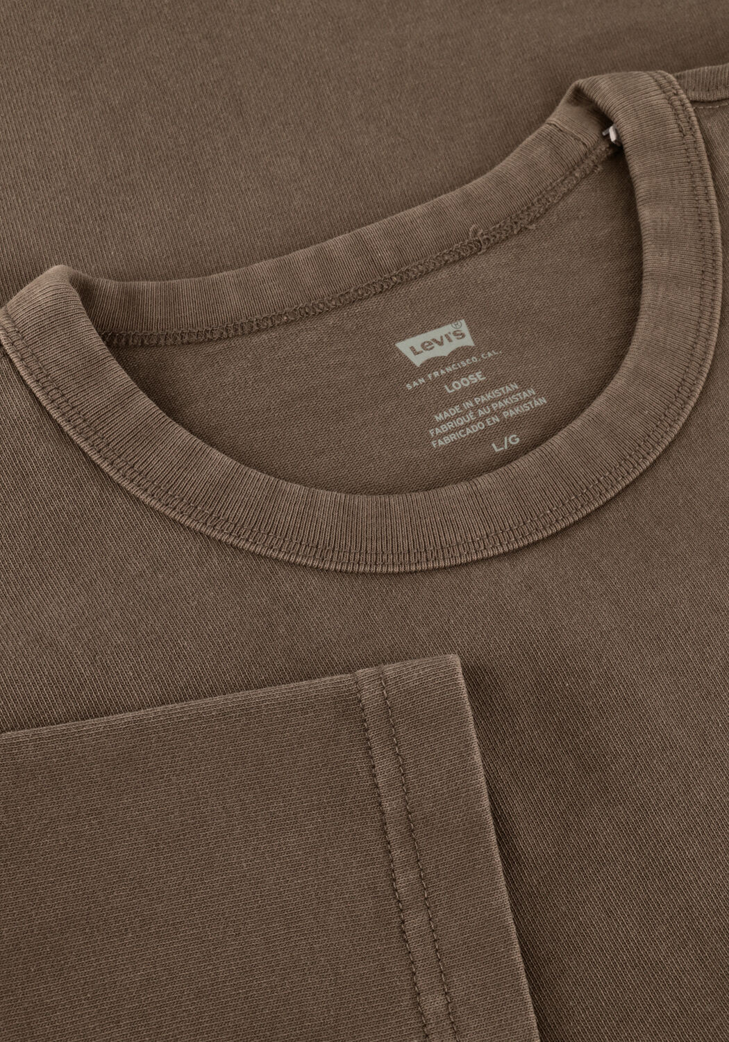 LEVI'S T-shirt HEAVYWEIGHT LOOSE TEE en marron - large