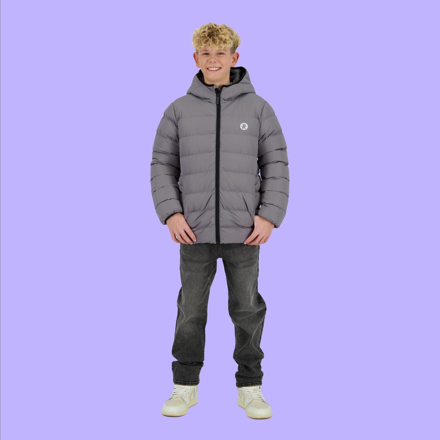 Grijze RAIZZED Gewatteerde jas TUDO - large