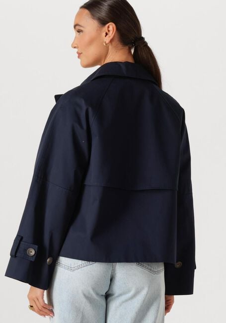 Donkerblauwe WITHBLACK Jack WBLOPHELIA SHORT TRENCHCOAT - large