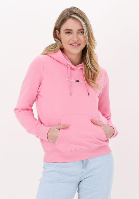 TOMMY JEANS Chandail TJW LINEAR LOGO HOODIE en rose - large