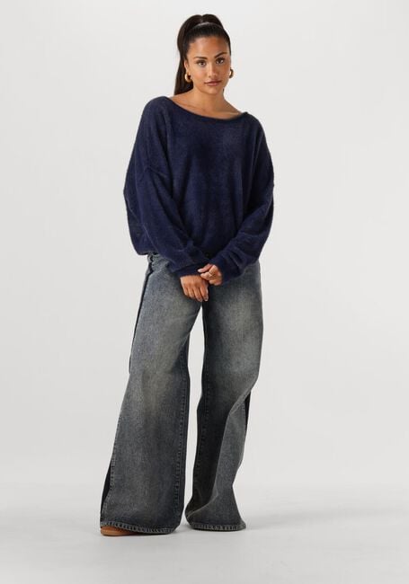 Donkerblauwe NUKUS Trui MATHILDE PULLOVER SOFT - large