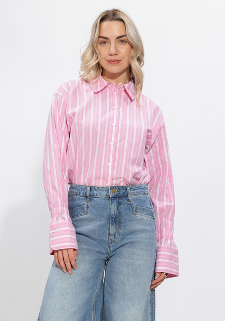 CATWALK JUNKIE  STRIPED BLOUSE WITH ELASTIC CUFF - large