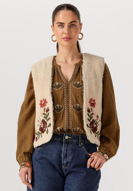 Beige LOUIZON Gilet YOBRODABIS/YAMINA - large