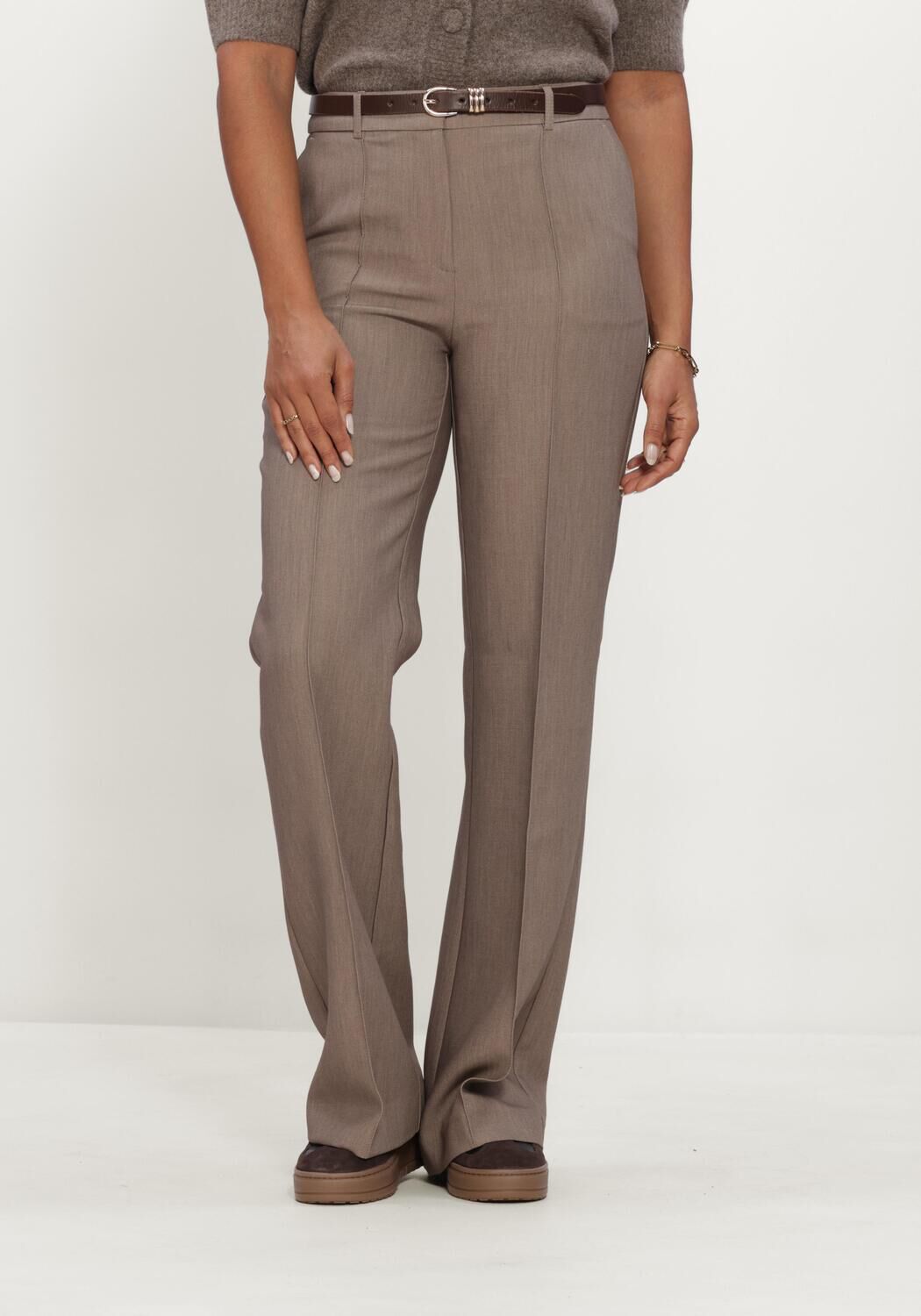 Taupe NOTRE-V Flared broek NV-ISALINE - large
