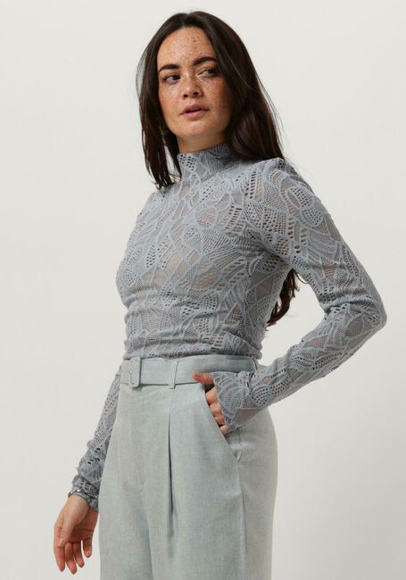 GESTUZ Haut HILMA ROLLNECK en bleu - large