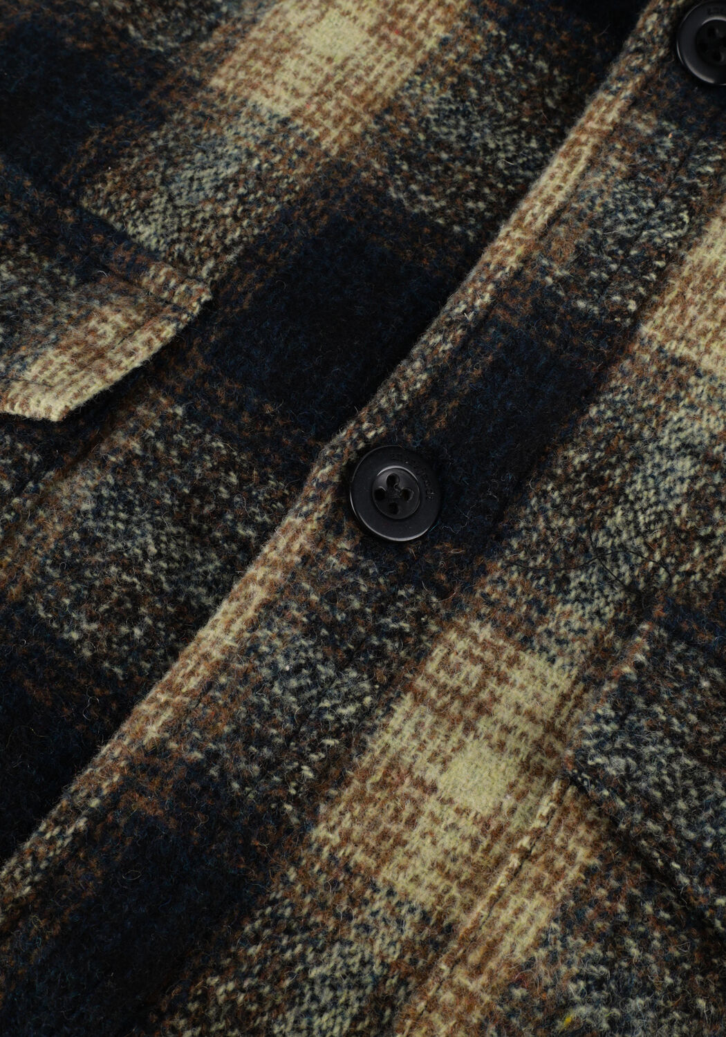 ANERKJENDT Surchemise AKLION THICK CHECK OVERSHIRT Bleu fonc&eacute; - large