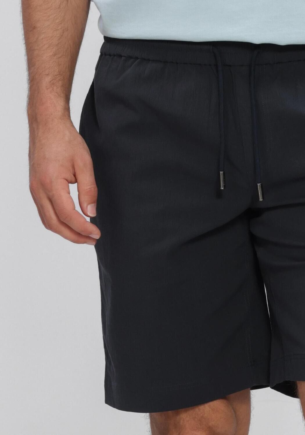 Donkerblauwe JC RAGS Korte broek SHORT ANDY WRINKLE - large