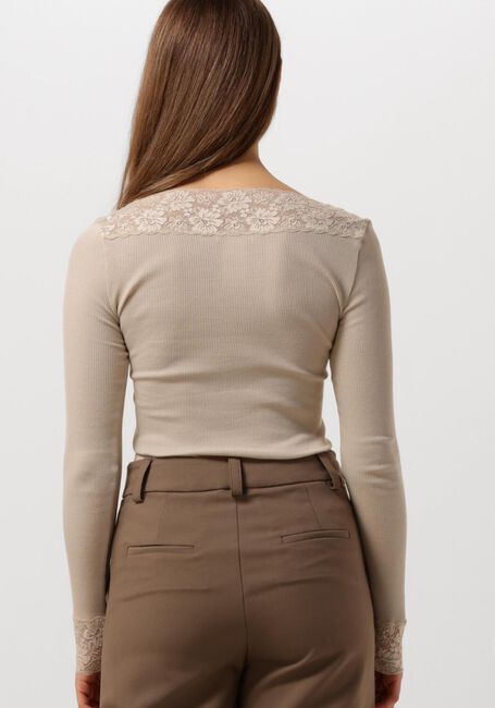ROSEMUNDE Haut BERNADINE ORGANIC T-SHIRT LACE en beige - large