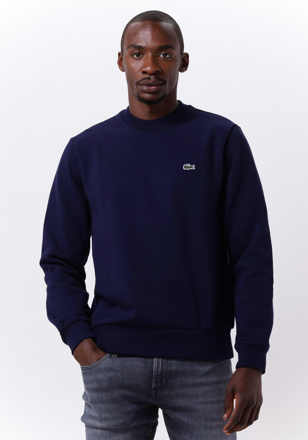 Pull lacoste shop gris foncé