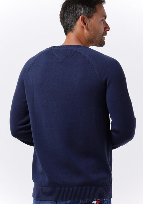 Donkerblauwe TOMMY JEANS Trui TJM REGULAR FLAG SWEATER - large