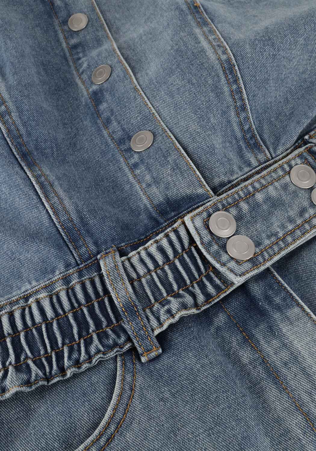 ROUGE EDIT Combishorts ROUJOLIE 2/4 DENIM PLAYSUIT en bleu - large