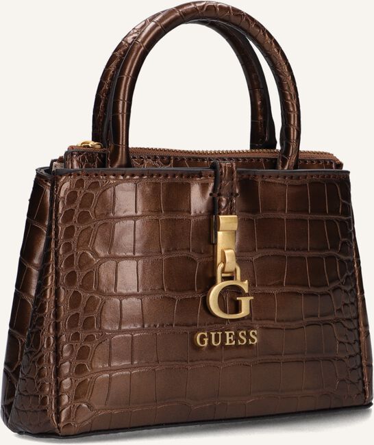 Bronzen GUESS Schoudertas JAMES MINI SATCHEL Bronzen GUESS Schoudertas JAMES MINI SATCHEL - large