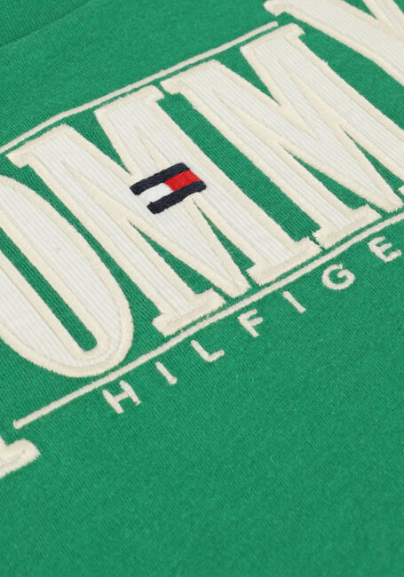 TOMMY HILFIGER T-shirt CORD APPLIQUE TEE S/S en vert - large