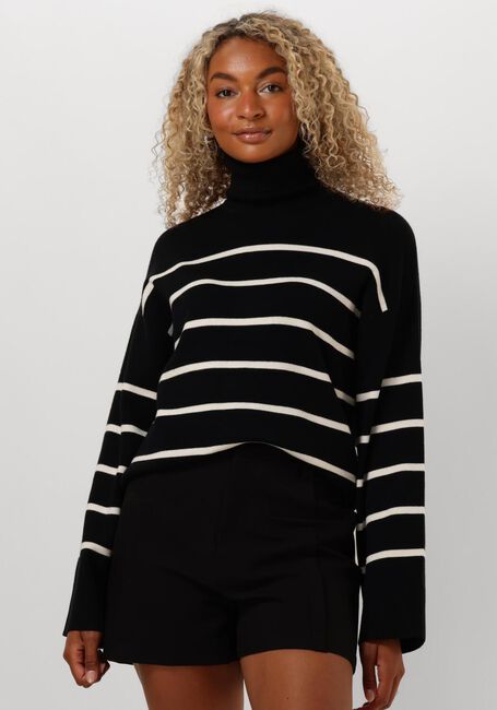 Zwarte SELECTED FEMME Coltrui SLFKAMMA LS KNIT ROLL NECK - large