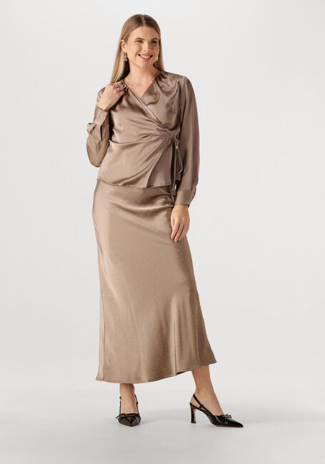 NEO NOIR CAPRINA HEAVY SATEEN BLOUSE Blouses en taupe - large
