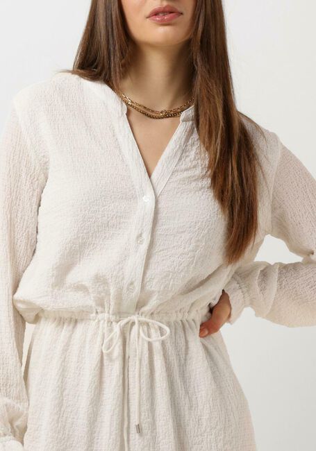 ALIX THE LABEL Mini robe LADIES WOVEN STRUCTURED CHIFFON DRESS Écru - large