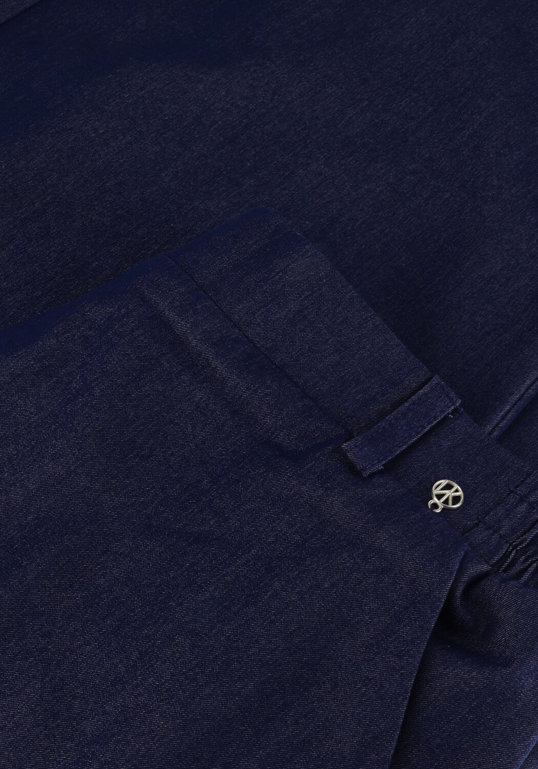 Donkerblauwe NUKUS Wijde broek KYLIE PANTS GLOSSY - large