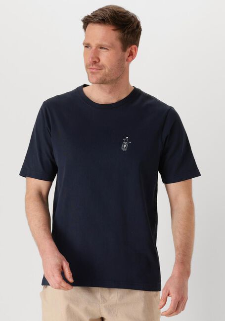 Donkerblauwe ANERKJENDT T-shirt AKKIKKI SEASONAL TEE - large