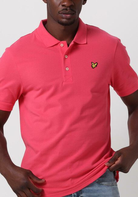LYLE & SCOTT Polo PLAIN POLO SHIRT en rose - large