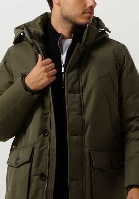 TOMMY HILFIGER Parkas ROCKIE NON FUR DOWN PARKA Vert foncé - large