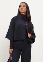 Donkerblauwe RUBY TUESDAY Jassen CLENDEAU PONCHO SHIRT TOP