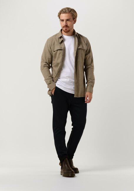 DSTREZZED Chemise décontracté SHIRT MELANGE FLANNEL en taupe - large