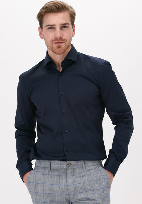 BOSS Chemise décontracté P-HANK-S-KENT Bleu foncé - large
