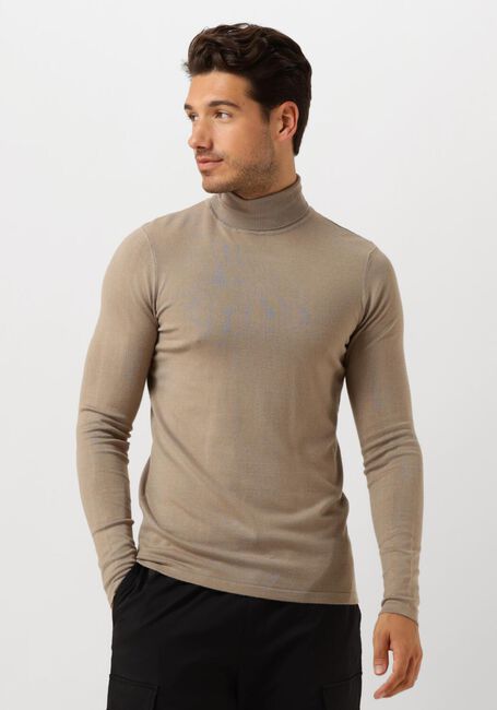 PURE PATH Col roulé ESSENTIAL KNIT TURTLENECK SWEATER en taupe - large