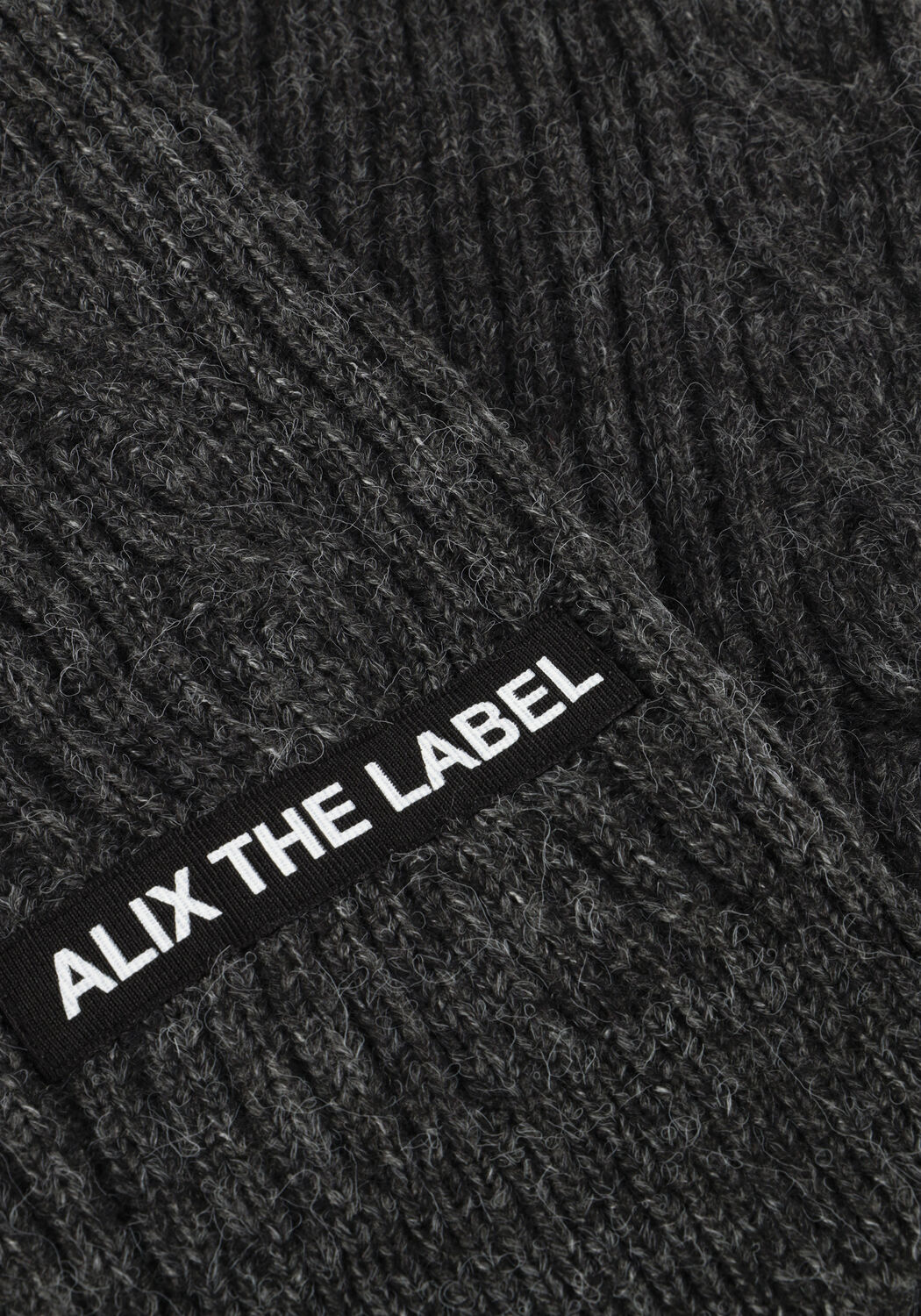 ALIX THE LABEL Mini-jupe LADIES KNITTED ALIX CABLE SKIRT en gris - large