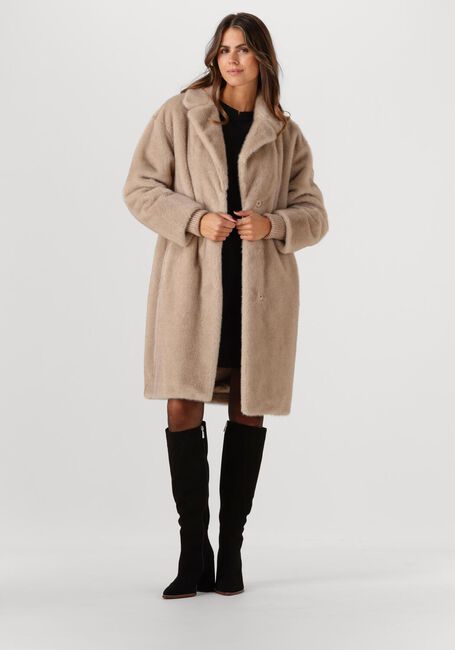 Beige BEAUMONT Faux fur jas NILLA COAT - large