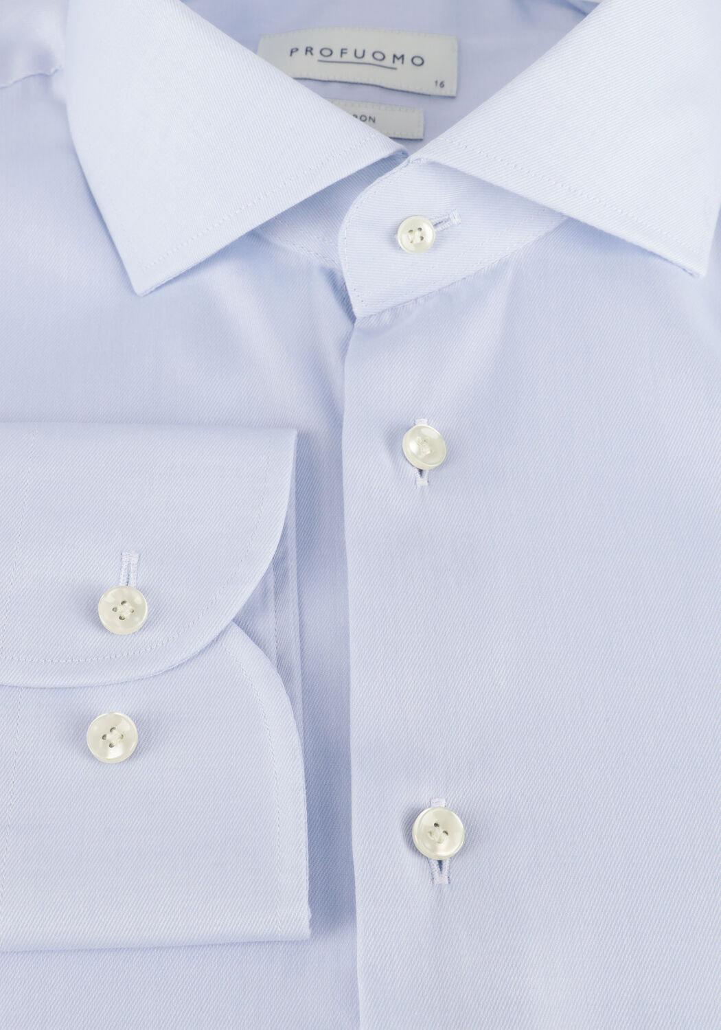 PROFUOMO Chemise classique FINE TWILL - SLIM FIT - NON IRON EXTRA LONG SLEEVE Bleu clair - large