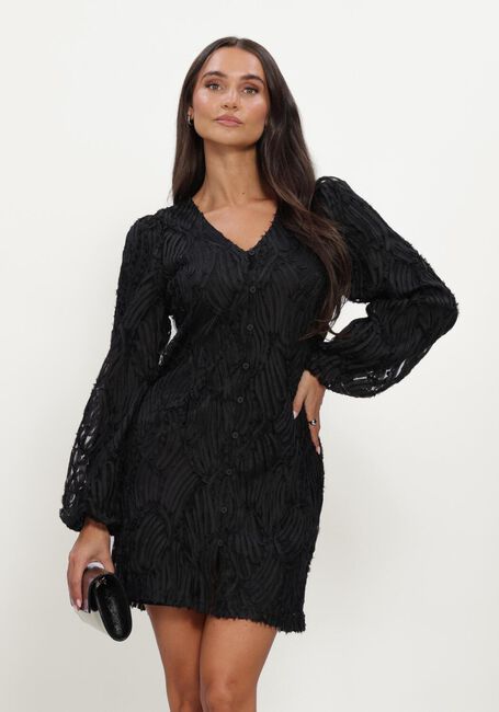 Zwarte OBJECT Mini jurk OBJLUCIE LUKA L/S RE DRESS 147 DIV - large