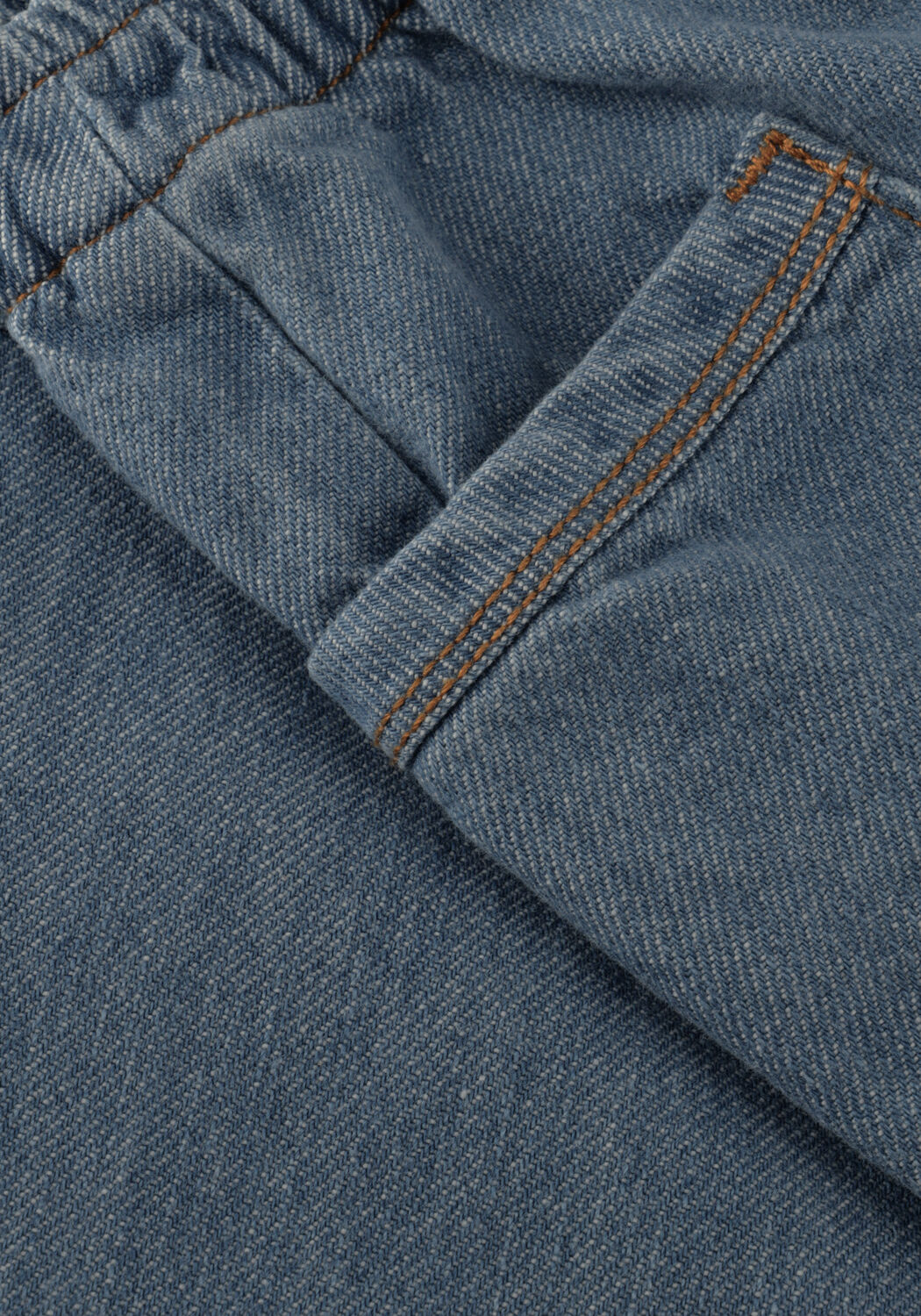 Blauwe PLAY UP Wijde broek DENIM TROUSERS - large