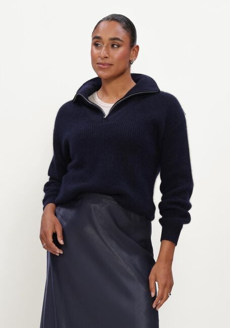 TWNS Pull LONG-SLEEVED TRUCKER-NECK PULLOVER Bleu fonc&eacute; - large